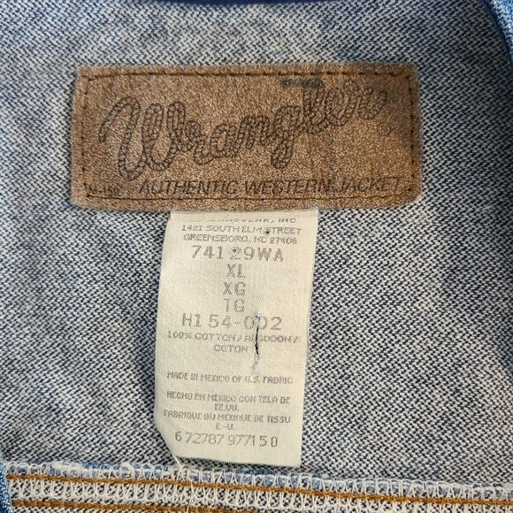 Wrangler Western Denim Vest Mountain Ridge Backcountry Horsemen of Utah XL - Picture 4 of 8